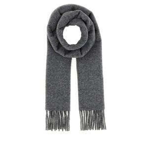 Jil Sander Men Dark Grey Wool Scarf